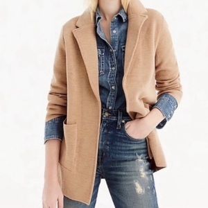 Jcrew sweater blazer in Camel